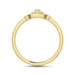 LADIES RING 0.10CT ROUND DIAMOND 10K YELLOW GOLD