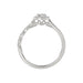 Adies 0.25Ct Round Diamond Sterling Silver White Promise Ring � Halo Oval Design With Split Shank, Elegant Women�S Jewelry