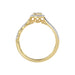 LADIES RING 0.25CT ROUND DIAMOND 10K YELLOW GOLD