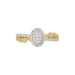 LADIES RING 0.25CT ROUND DIAMOND 10K YELLOW GOLD