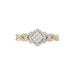LADIES RING 0.25CT ROUND DIAMOND 10K YELLOW GOLD