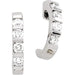 Ladies Natural Diamond J-Hoop Earrings (I1, G-H) — 14K Yellow Gold