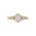 LADIES RING 0.25CT ROUND DIAMOND 10K YELLOW GOLD