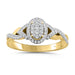 LADIES RING 0.25CT ROUND DIAMOND 10K YELLOW GOLD