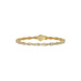 Elegant 10K Yellow Gold Ladies Bracelet With 0.33 Ct Round Diamonds. A Graceful And Minimal Fine Jewelry Design Perfect For Gifting.
