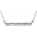 Ladies Natural Diamond Bar Necklace (VS, GHI) — Platinum