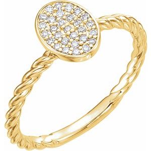 Ladies Natural Diamond Cluster Ring (I1, G-H) — 14K Yellow Gold
