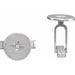 Ladies Natural Diamond Star Cuff Links — 14K White Gold