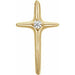 Ladies Natural Diamond Cross Pendant (Si1, G-H) — 14K Yellow Gold