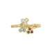 LADIES RING 0.20CT ROUND DIAMOND 14K YELLOW GOLD