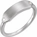 Ladies Natural Diamond 18x5 mm Signet Ring — Sterling Silver