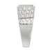 �Elegant Men�S Fashion Ring 0.10Ct Round Diamond Sterling Silver White Luxury Statement Jewelry For Men