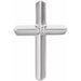 Ladies Natural Diamond Cross Pendant (Si1, G-H) — 14K White Gold
