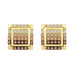 LADIES EARRINGS 0.50CT ROUND DIAMOND 10K YELLOW GOLD