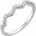 Ladies Natural Diamond Stackable Ring (I1, G-H) — Sterling Silver