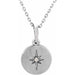 Ladies Natural Diamond Star Necklace (Si2-Si3, G-H) — Platinum