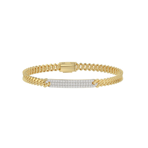 Elegant 10K Yellow Gold Ladies Bracelet With 0.62 Ct Round Diamonds. A Graceful And Minimal Fine Jewelry Design Perfect For Gifting.