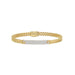 Elegant 10K Yellow Gold Ladies Bracelet With 0.62 Ct Round Diamonds. A Graceful And Minimal Fine Jewelry Design Perfect For Gifting.