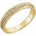 Ladies 14K Yellow Natural Diamond Rope Ring (I1, G-H) — 14K Yellow Gold