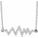 Ladies Natural Diamond Heartbeat Necklace (I1, H+) — 14K White Gold