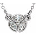 Ladies Natural Diamond Necklace (Si2-Si3, G-H) — Platinum