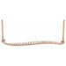 Ladies Natural Diamond Bar Necklace (I1, G-H) — 14K Rose Gold