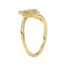 LADIES RING 0.15CT ROUND DIAMOND 10K YELLOW GOLD