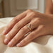 LADIES RING 0.15CT ROUND DIAMOND 10K YELLOW GOLD