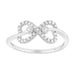 0.15CT Round Diamond Infinity Ring For Women In Sterling Silver Fashion Jewelry