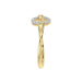 LADIES RING 0.15CT ROUND DIAMOND 10K YELLOW GOLD