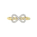 LADIES RING 0.15CT ROUND DIAMOND 10K YELLOW GOLD