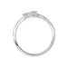 Ladies Elysian Heart Ring 0.15Ct Round Diamond Sterling Silver White � Romantic Fine Jewelry For Women