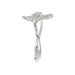 Ladies Elysian Heart Ring 0.15Ct Round Diamond Sterling Silver White � Romantic Fine Jewelry For Women