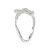 Ladies Elysian Heart Ring 0.15Ct Round Diamond Sterling Silver White � Romantic Fine Jewelry For Women