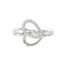 Ladies Elysian Heart Ring 0.15Ct Round Diamond Sterling Silver White � Romantic Fine Jewelry For Women