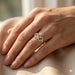 LADIES RING 0.15CT ROUND DIAMOND 10K YELLOW GOLD