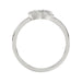 Ladies Lucky Horseshoe Fashion Ring 0.10Ct Round Diamond Sterling Silver White � Double Horseshoe Fashion Jewelry