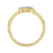 LADIES RING 0.10CT ROUND DIAMOND 10K YELLOW GOLD
