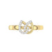 LADIES RING 0.10CT ROUND DIAMOND 10K YELLOW GOLD