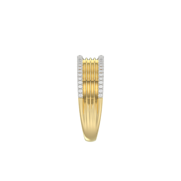 LADIES RING 0.20CT ROUND DIAMOND 10K YELLOW GOLD