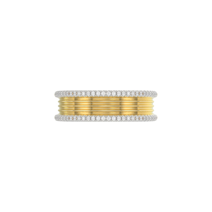 LADIES RING 0.20CT ROUND DIAMOND 10K YELLOW GOLD