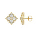 LADIES EARRING 0.25CT ROUND DIAMOND 10K YELLOW GOLD