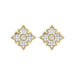 LADIES EARRING 0.25CT ROUND DIAMOND 10K YELLOW GOLD