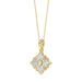 LADIES PENDANT 0.25CT ROUND DIAMOND 10K YELLOW GOLD