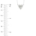 Round Diamond Heart Necklace, 0.10Ct Sterling Silver  Love Necklace, Minimal Heart Charm Pendant For Your Loved One, Girlfriend Gift