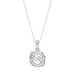Elegant 0.15Ct Round & Baguette Diamond Pendant In Sterling Silver Ladies Fine Jewelry With Chain