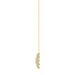 LADIES PENDANT 0.25CT ROUND/BAGUETTE DIAMOND 10K YELLOW GOLD