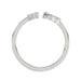 Sterling Silver Diamond Fashion Ring For Women 0.10 Ct Round Cut Elegant Ladies Ring