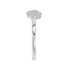 Sterling Silver Diamond Fashion Ring For Women 0.10 Ct Round Cut Elegant Ladies Ring