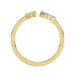 LADIES RING 0.10CT ROUND DIAMOND 10K YELLOW GOLD